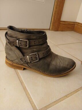 Gray Ankle Dress Boots